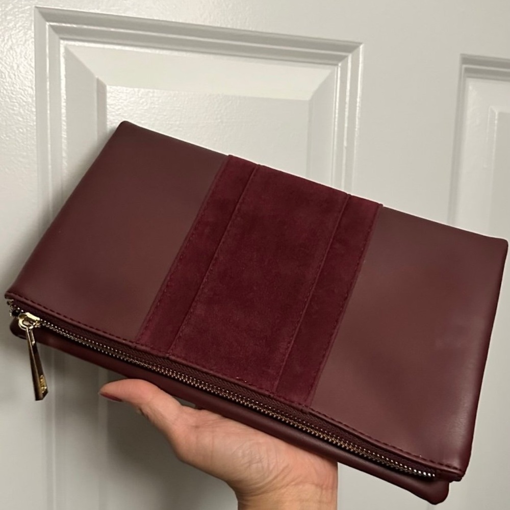 Elegant Burgundy Clutch for Men